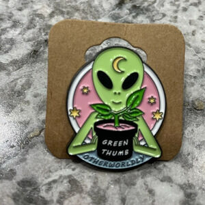 $5 bundled  - Green Thumb Otherworldly Enamel Pin